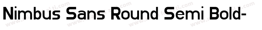 Nimbus Sans Round Semi Bold字体转换
